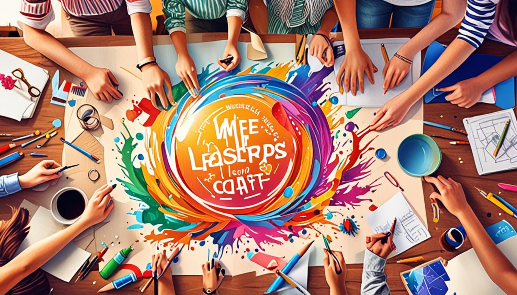 Developing leadership skills through group craft projects